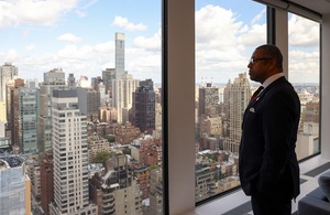 Foreign Secretary James Cleverly in New York for the UN General Assembly.