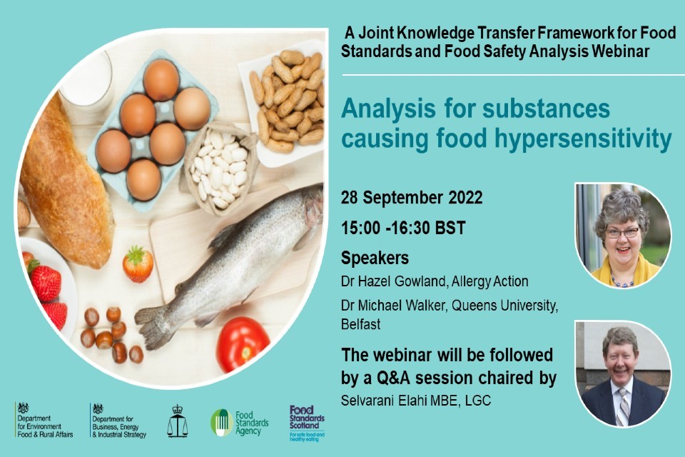 Webinar: Analysis for substances causing food hypersensitivity