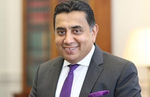 UK Minister of State for the Middle East, South Asia, and the UN, Lord Tariq Ahmad of Wimbledon