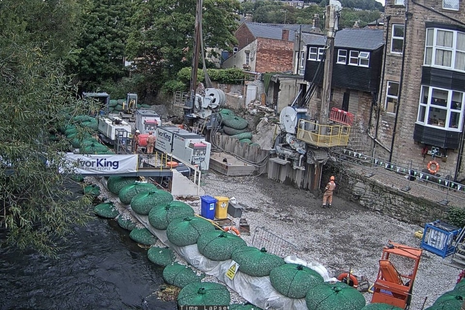 Huge crane in Matlock named as project reaches one third completion