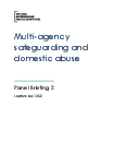 Multi-agency safeguarding and domestic abuse paper - GOV.UK