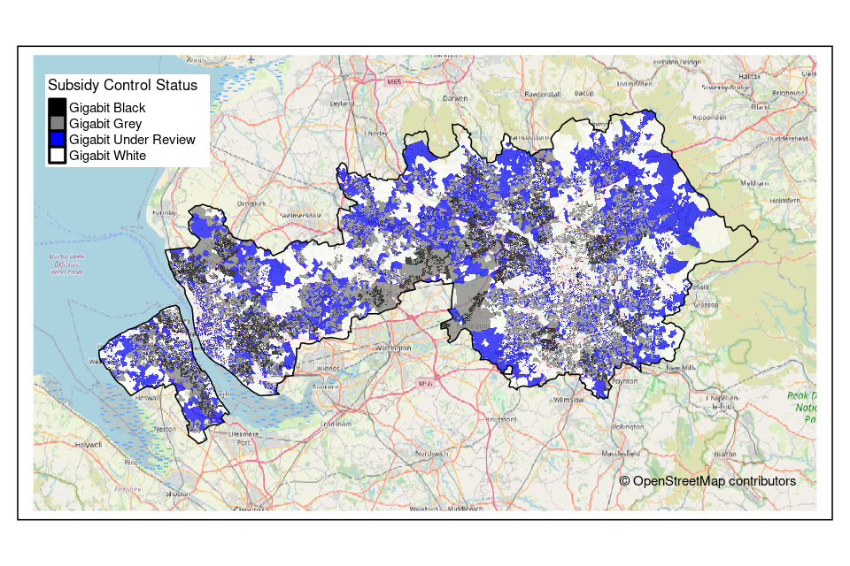 Merseyside and Manchester National Rolling Open Market Review outcome postcode map