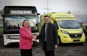 Transport Secretary Anne-Marie Trevelyan with Tees Valley Mayor Ben Houchen