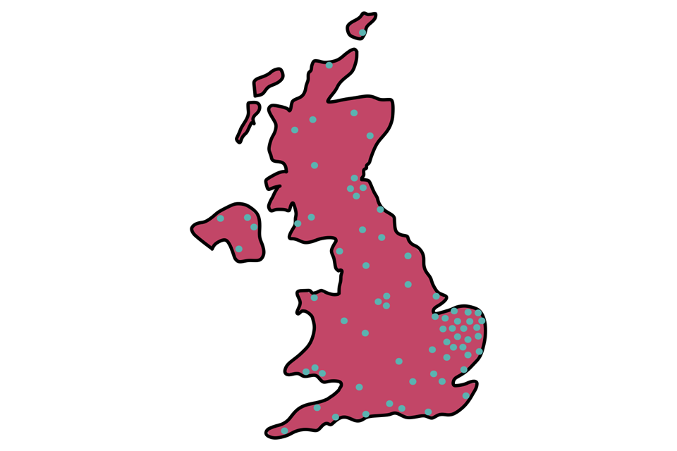 Dot density map