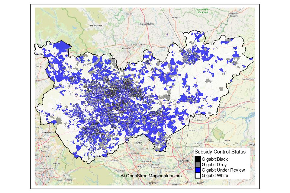 West Yorkshire and York area Public review outcome postcode map 