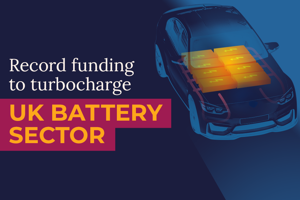 Record funding uplift for UK battery research and development