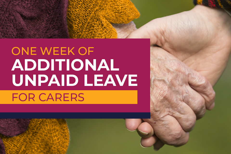 Boost for carers who will receive new unpaid leave entitlement under government backed law