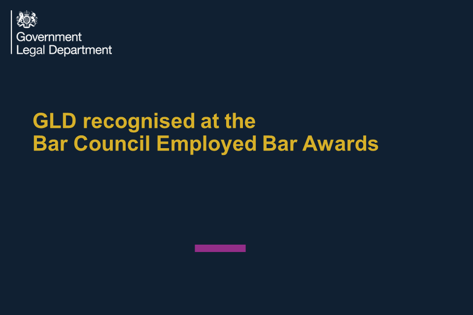 Bar Council Employed Bar Awards
