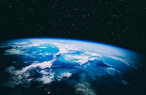 View of the planet earth from space.