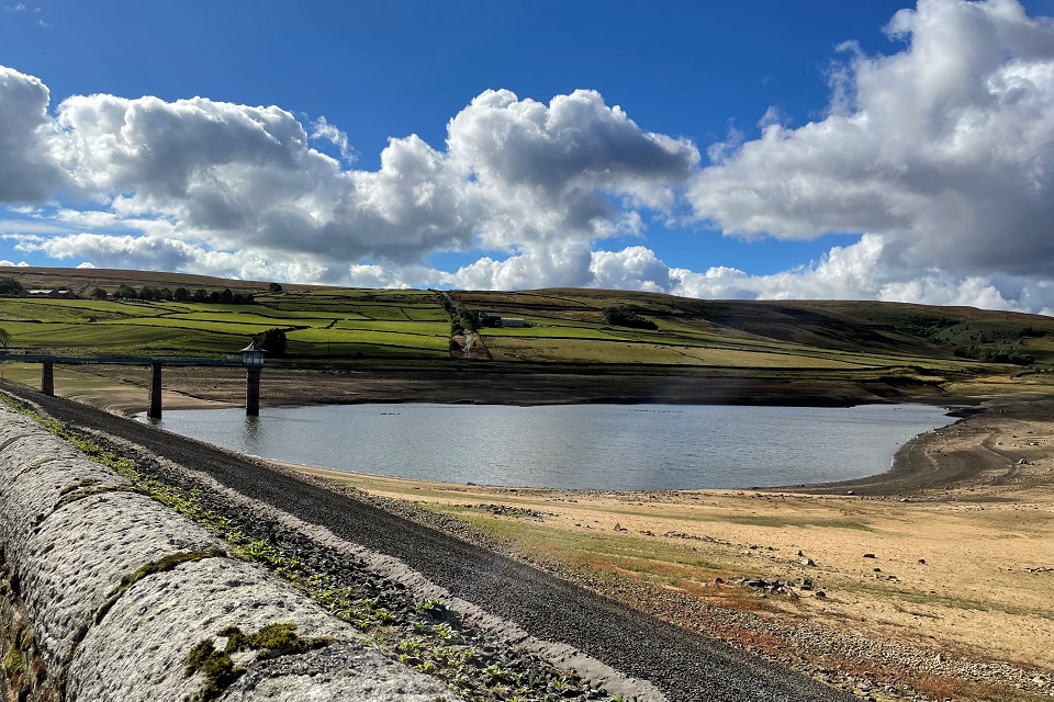 Image shows Leeshaw reservoir