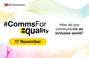 A banner says Comms for Equality