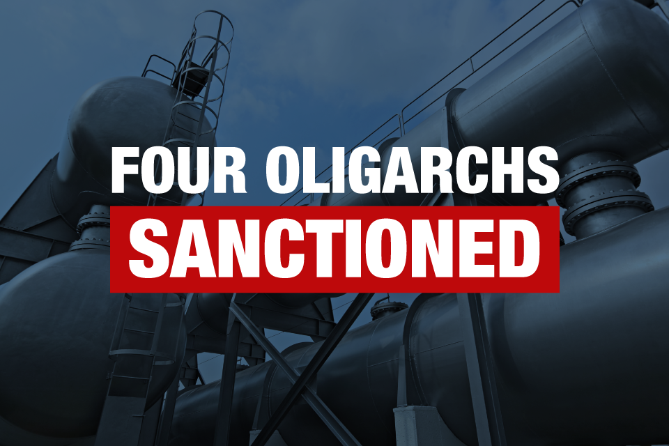 UK sanctions Russian steel and petrochemical tycoons funding Putin's war