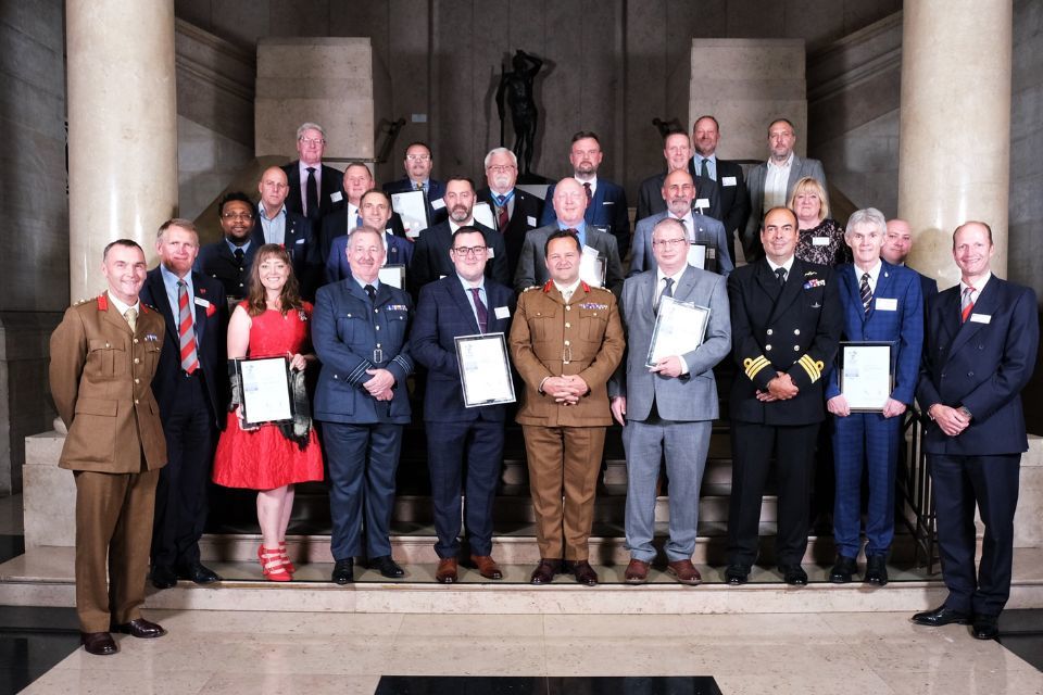 Employers thanked for supporting reservists ‘to keep on marching’  at a special awards evening in Cardiff