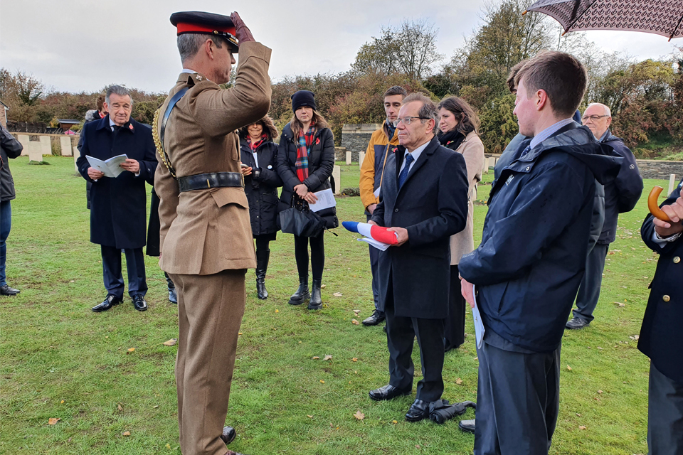 Graves of two soldiers killed in northern France rededicated