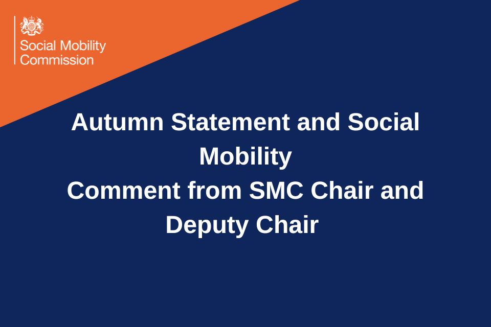 Autumn Statement and Social Mobility