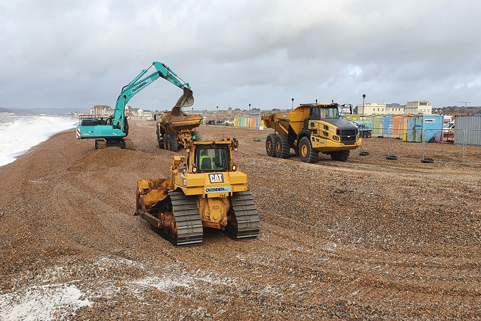 'Shingle all the way' at Seaford beach this winter