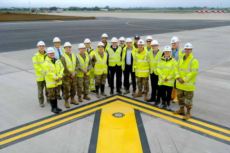 £25m final stage of RAF Fairford airfield surfaces refurbishment complete