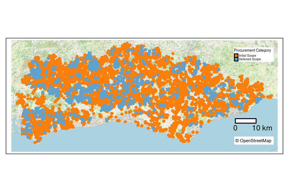 East Sussex Public Review Intervention Area outcome map 