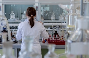 Laboratory scientist conducting research