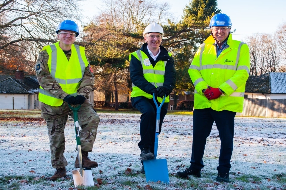 Ground breaking marks the start of infrastructure improvement works at Upavon