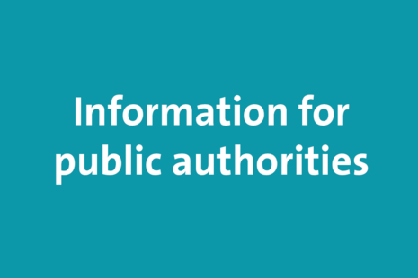 Information for public authorities