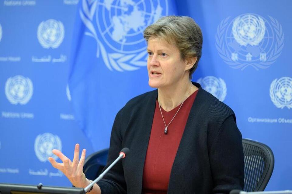 Ambassador Barbara Woodward speaks at the UN Economic and Social Council 