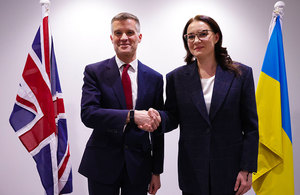 The Rt Hon Mark Harper MP and Ukraine First Deputy Prime Minister Yuliia Svyrydenko.