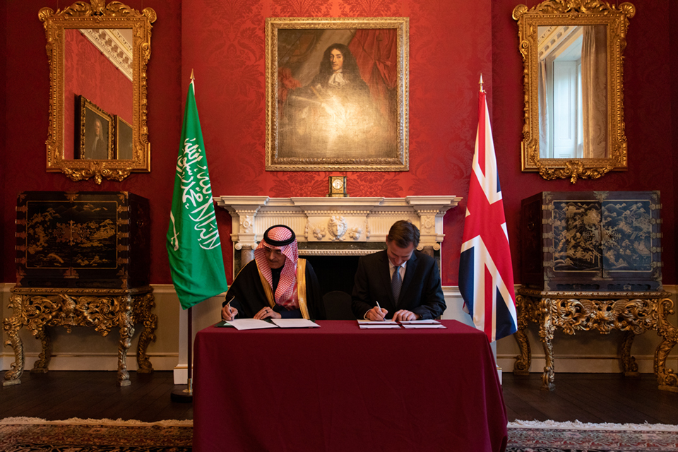 HM Treasury and the Ministry of Finance of the Kingdom of Saudi Arabia sign new MoU on Financial Services