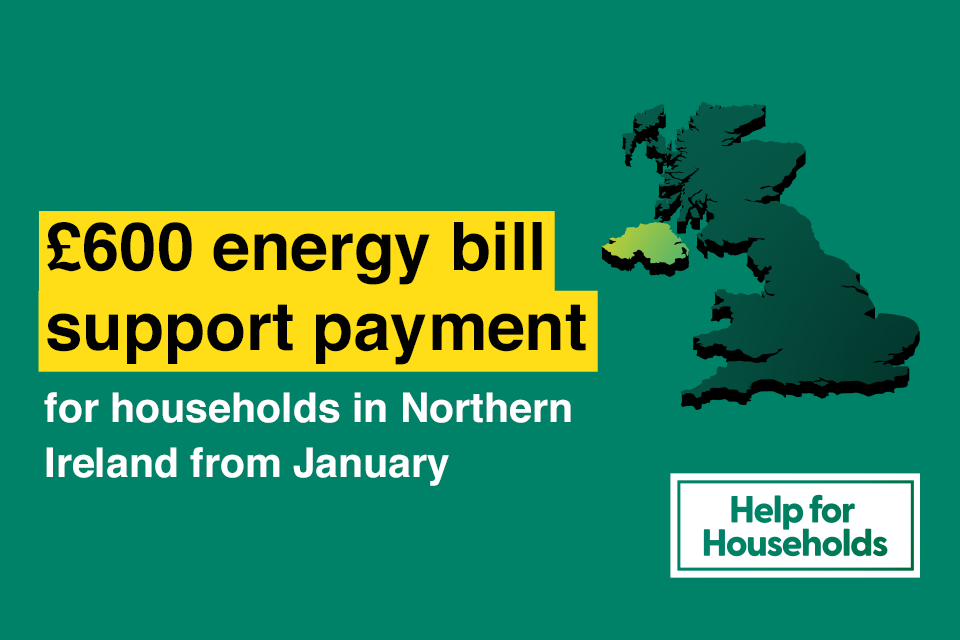 Northern Ireland households to receive voucher support for energy bills starting in January