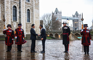 Prime Minister Rishi Sunak with the Prime Minister of Japan