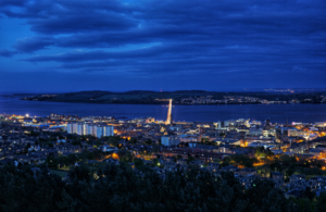 A picture of Dundee at night