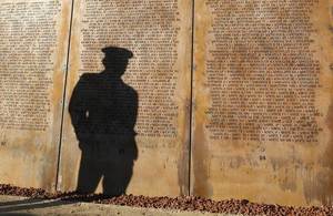 Pictured is a shadow cast across The International Bomber Command Centre