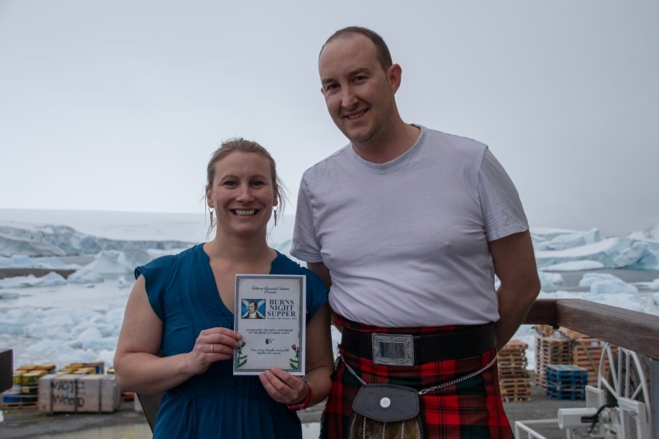 Cold Lang Syne! Antarctica hosts its biggest ever Burns supper