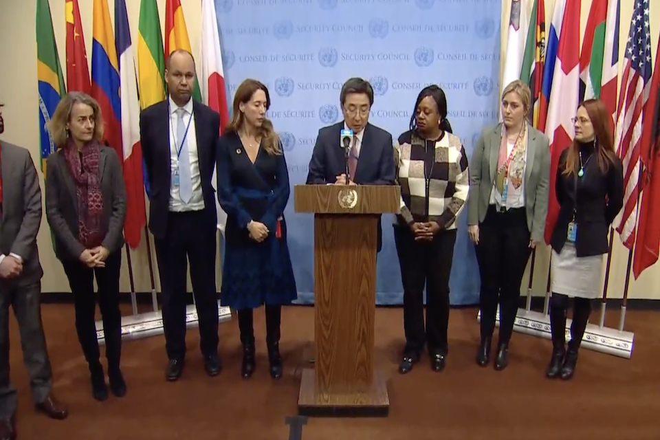 UNSC Members Deliver Joint Statement on Syria Chemical Weapons