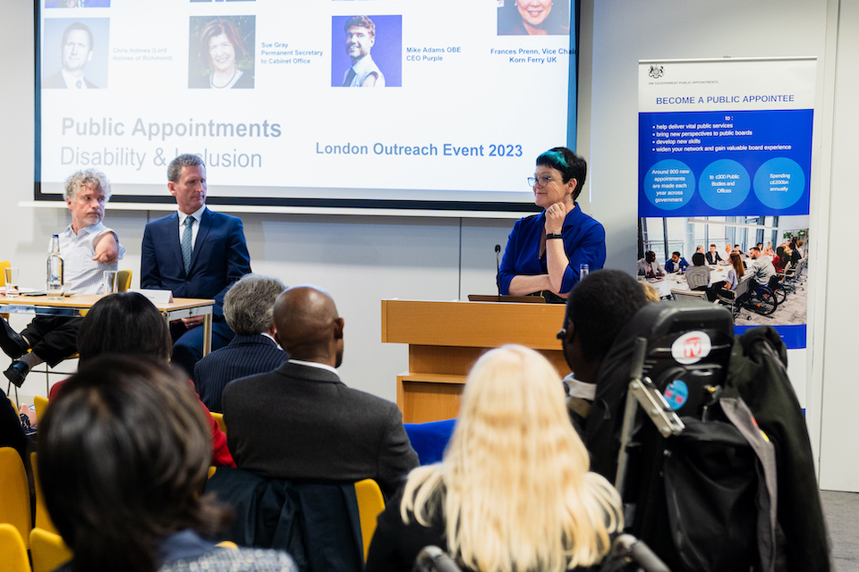 Encouraging diversity in public appointments
