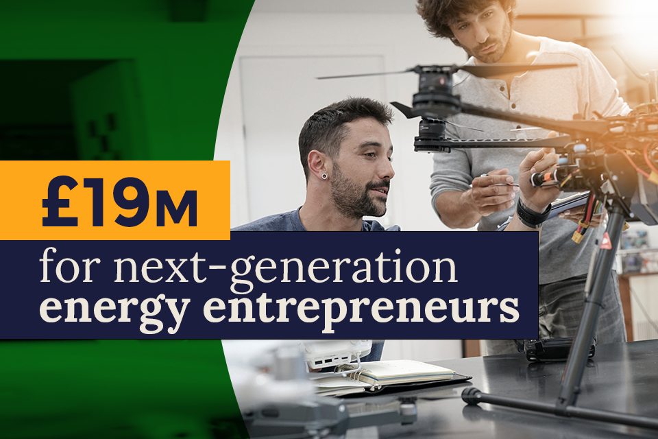 Next generation innovators powering UK towards net zero to get £24 million cash boost