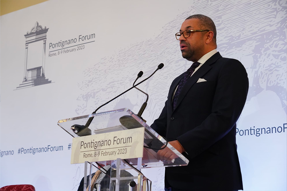 FS James Cleverly at the Pontignano Forum