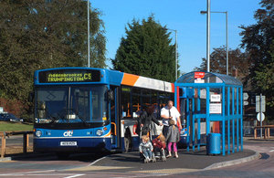 Bus stop, Addenbrooke's Hospital, Cambridge.