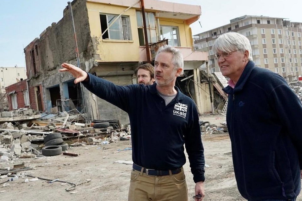 UK development minister visits Turkey Syria earthquake response