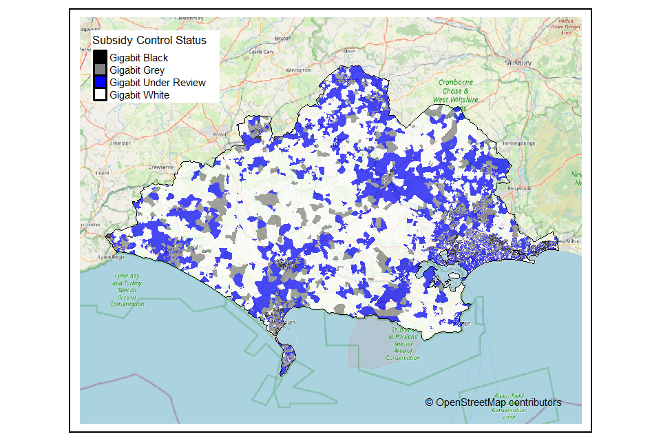 Dorset Public Review outcome postcode map 