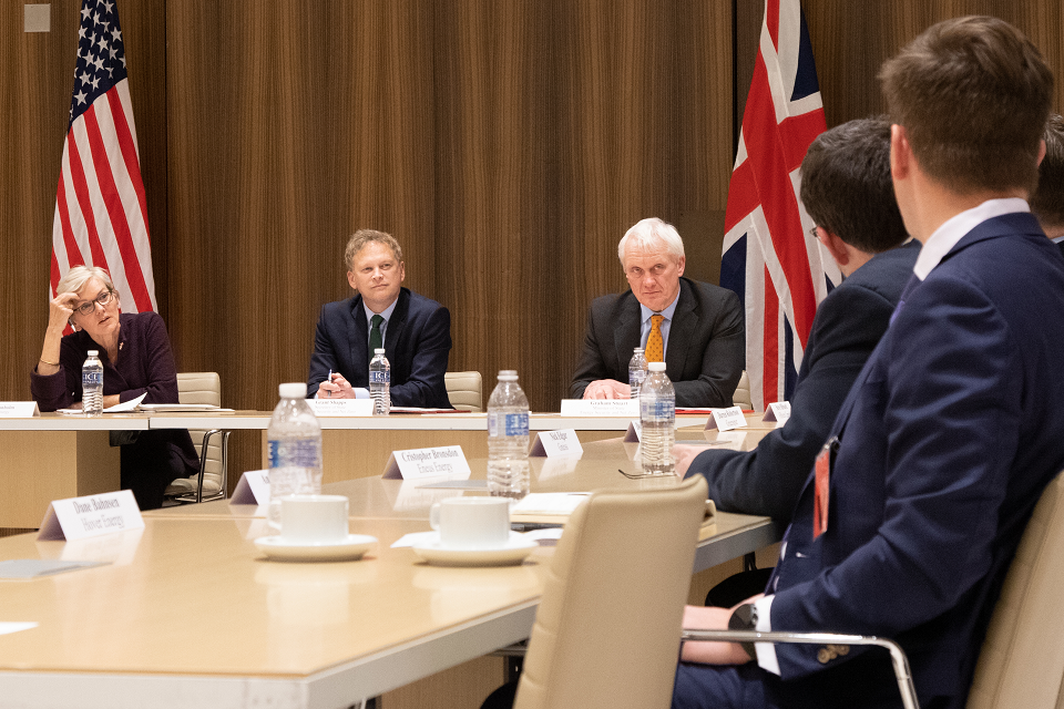 UK and US Energy Secretaries meet as Shapps pledges greater energy independence for the UK