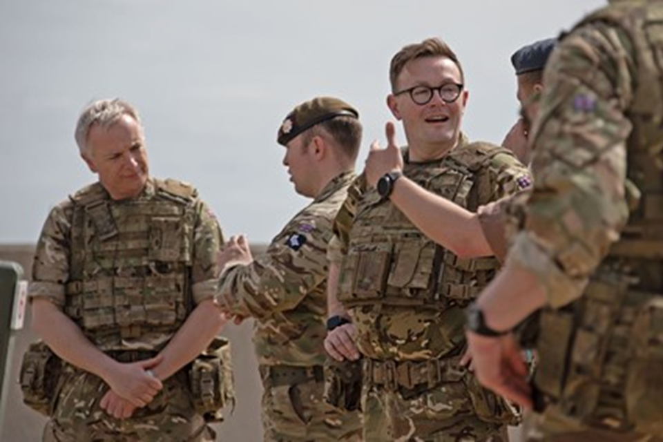 Armed forces parliamentary scheme group visits British forces in the Falklands Islands