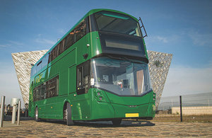 Wrightbus zero carbon double deck bus.