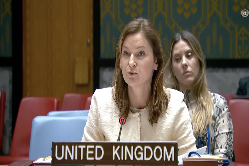 Alice Jacobs, UK Deputy Political Coordinator at the UN 