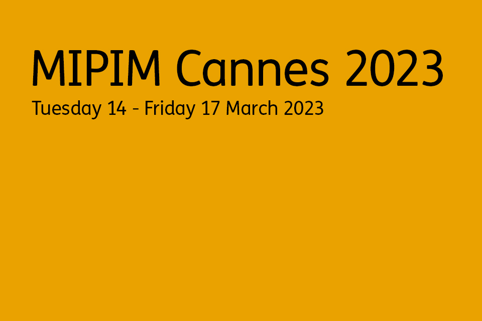 MIPIM Cannes 2023: Our programme