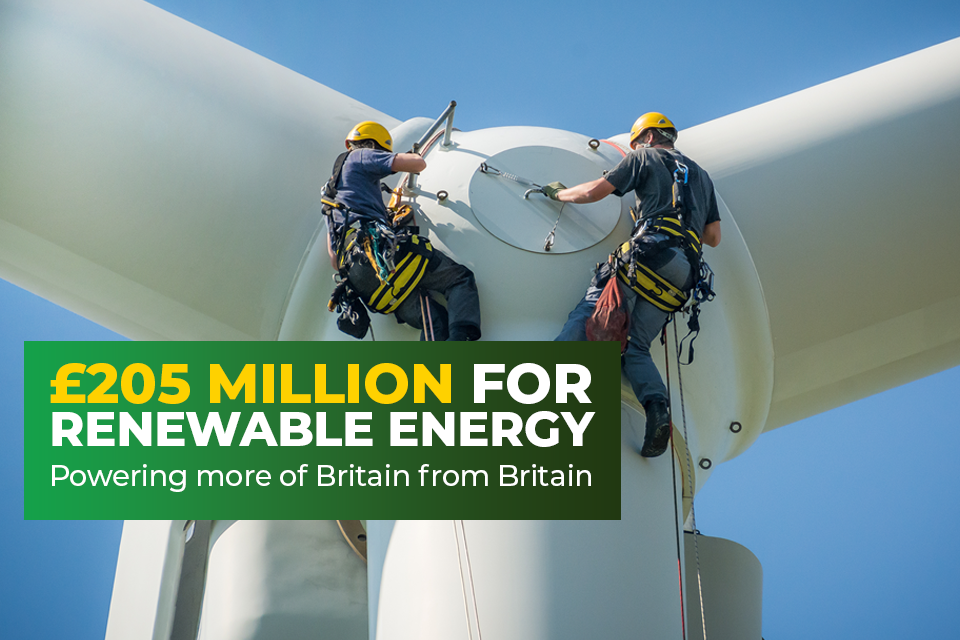 UK confirms £205 million budget to power more of Britain from Britain