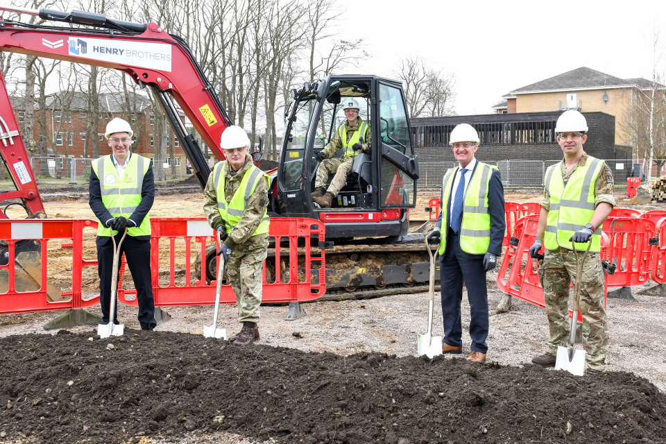 Construction begins on new welfare centre for Army recruits at Pirbright
