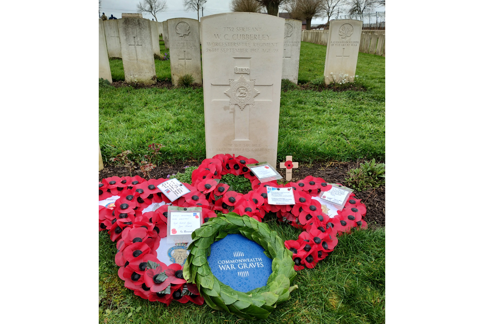 Grave of a Worcestershire Soldier Identified  in Belgium