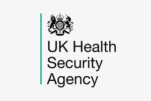 UK Health Security Agency logo on a grey background