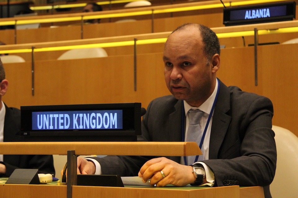 Ambassador James Kariuki speaks at UN General Assembly